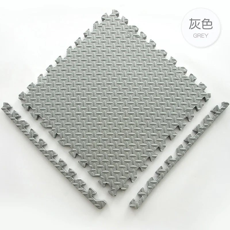 Interlocking Gym Floor Mat – Anti-Slip Rubber Exercise Mat for Home Workout, Weightlifting & Yoga