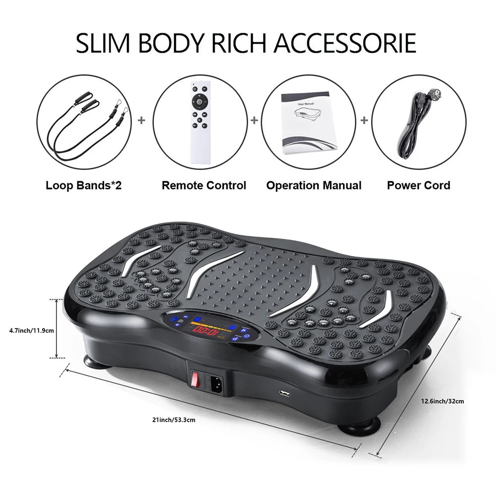 Fat Shaking Bluetooth Full Body Vibration Machine — Adjustable Speed Home Training Platform