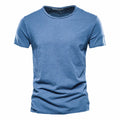 Men's 100% Cotton Soft O-Neck Short Sleeve Tee — Essential Everyday T-Shirt