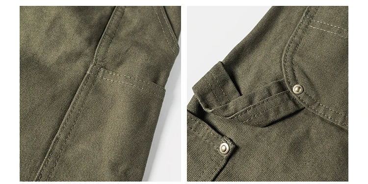 Double Knee Canvas Work Pants – Men's Heavyweight Cotton Carpenter Pants