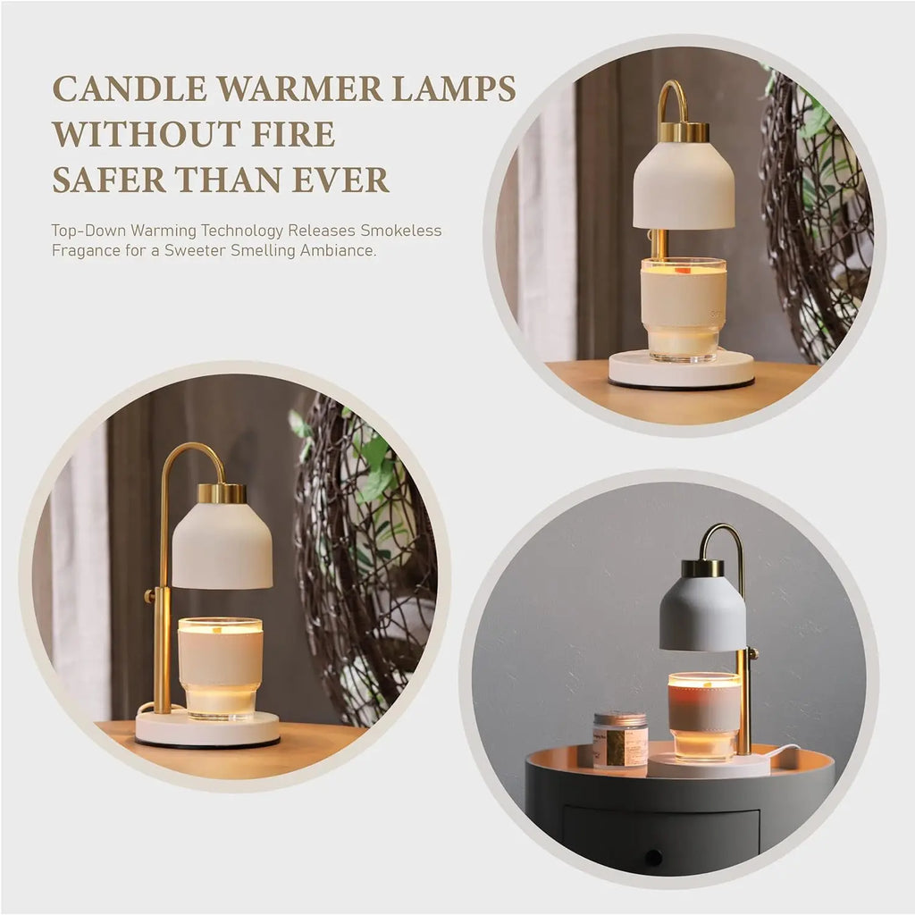 Adjustable Candle Warmer Lamp with Timer and Dimmer