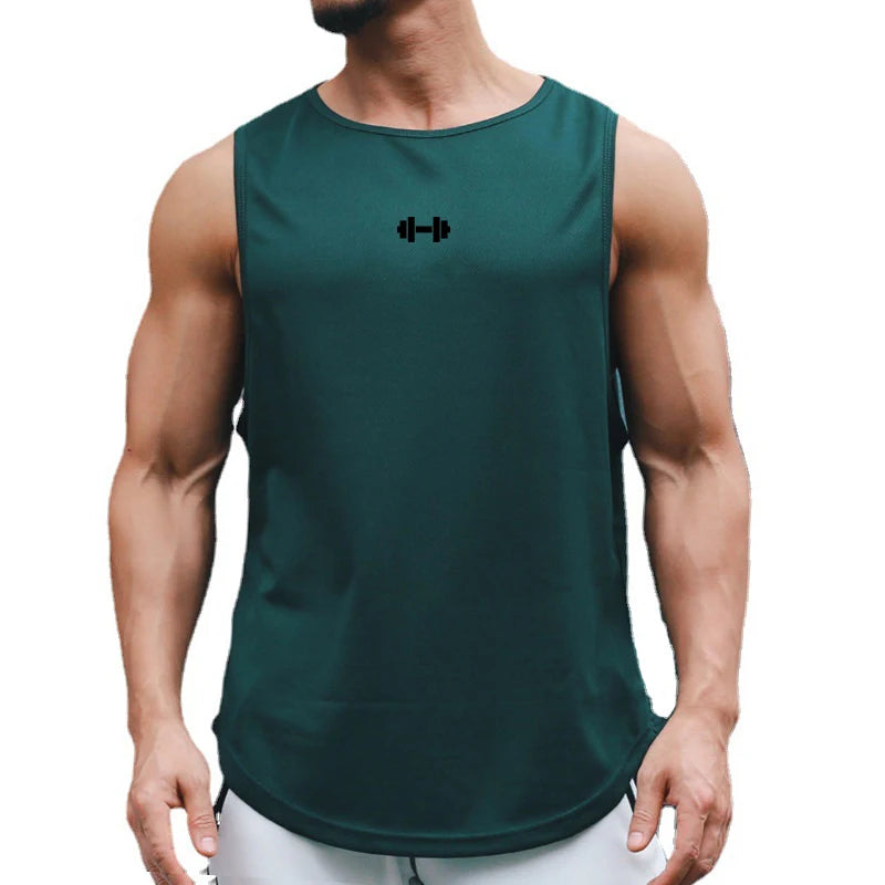 Men's Gym Tank Top Sleeveless Shirt — Athletic Training Vest