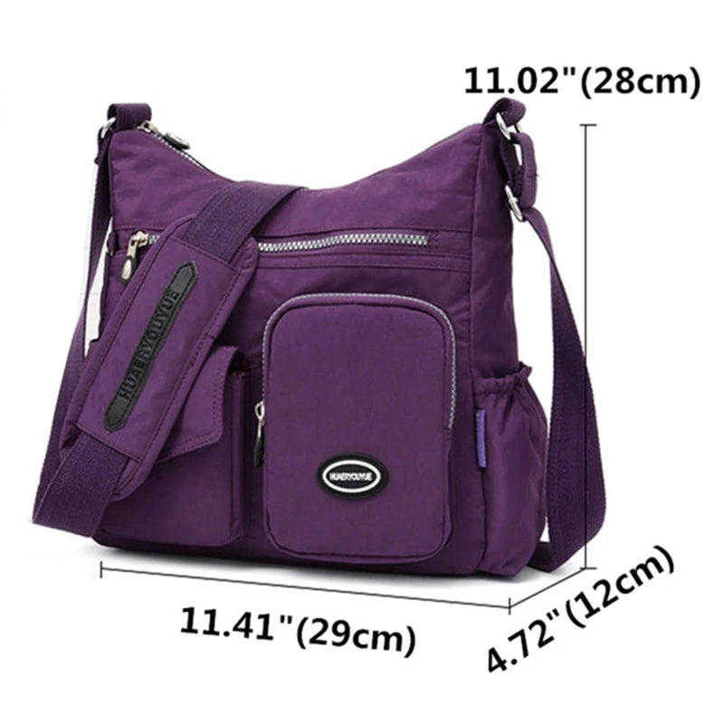 weixier Waterproof Nylon Large Capacity Crossbody Shoulder Tote – Designer Business Handbag for Women