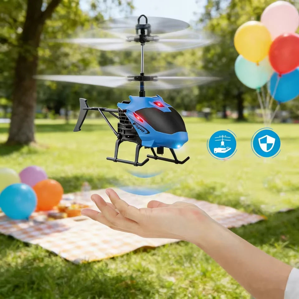 Induction Control Rechargeable Mini Helicopter Toy – Indoor RC Aircraft Gift for Boys & Girls