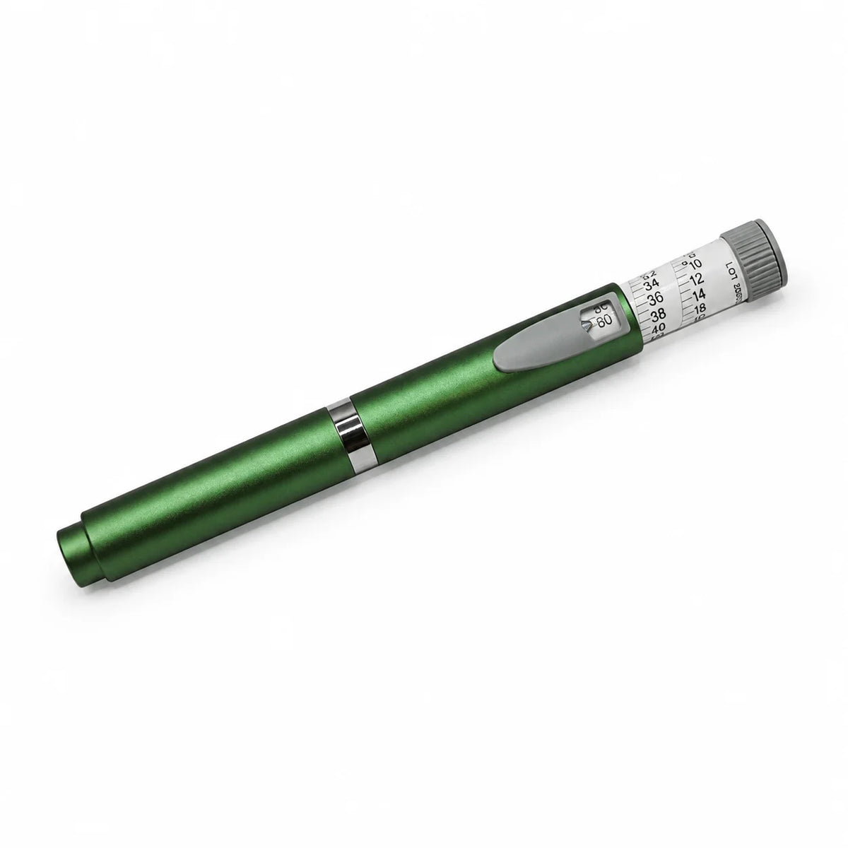 Reusable Insulin Injection Pen – Metal V2 Adjustable 60IU Dose Control with Clear Scale
