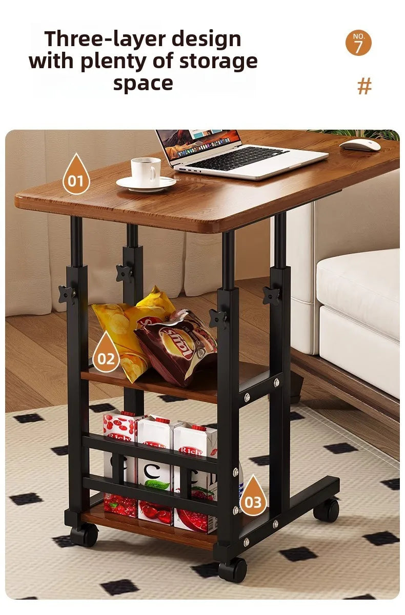 Bedside Laptop Holder & Reading Desk — Portable Bedside Table Board for Writing, Office & Computer Use