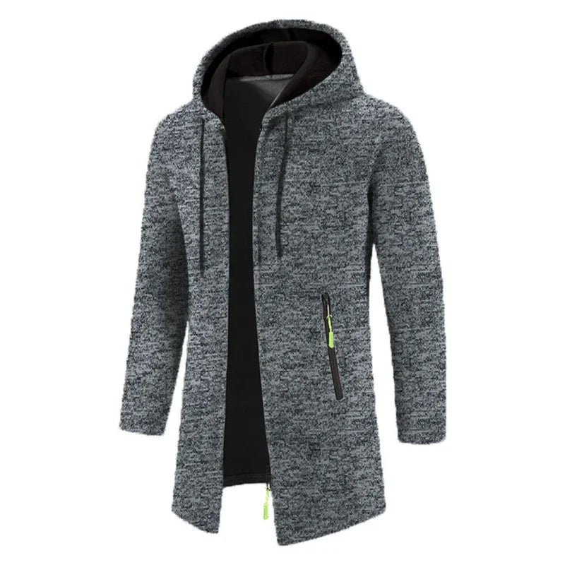 Men's Longline Zip-Up Hoodie