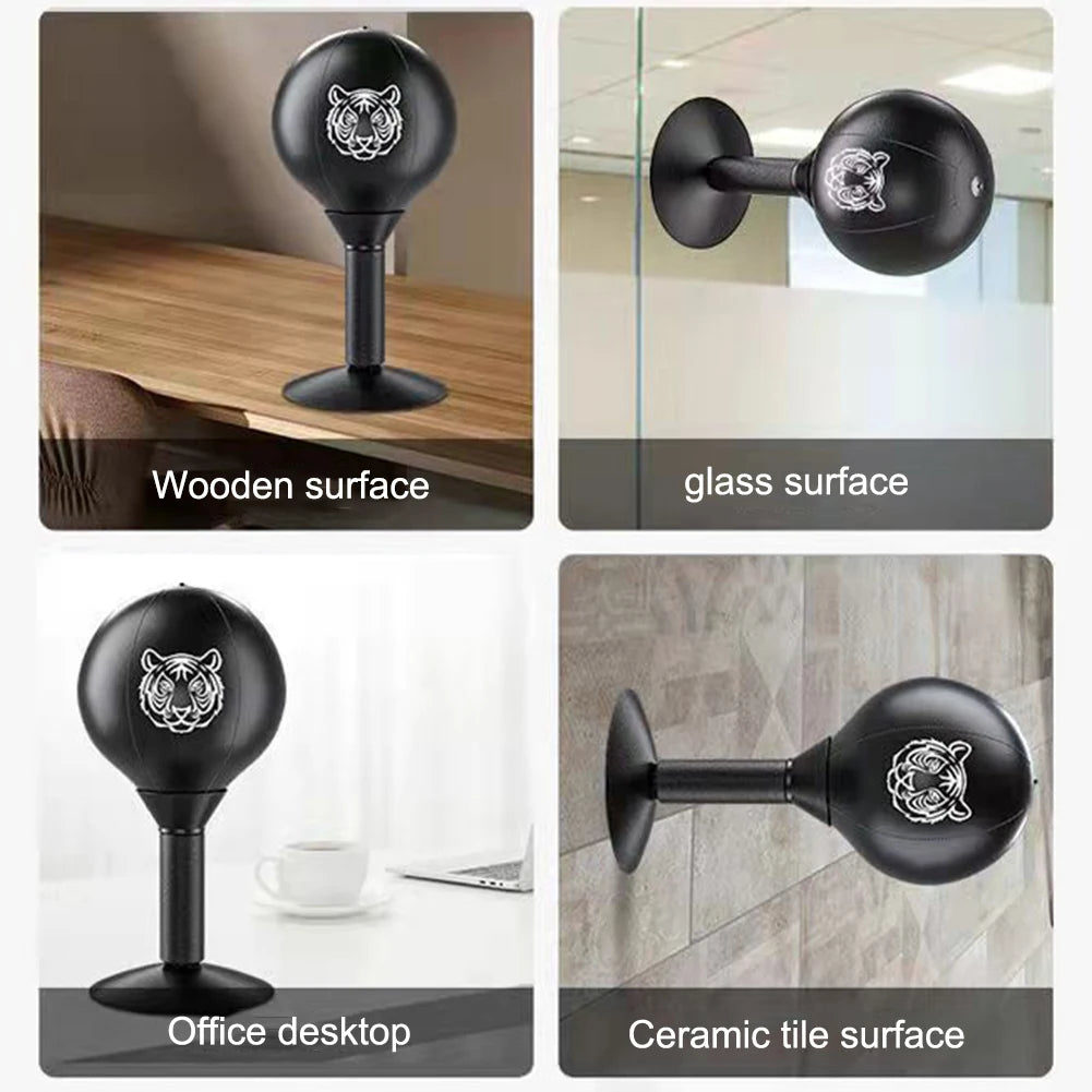 Desk Boxing Punch Ball – Free Standing Stress Relief Punching Bag for Kids, Office & Home