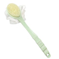 2-in-1 Double-Sided Long Handle Shower Brush – Exfoliating Soft Bristle Body Scrubber