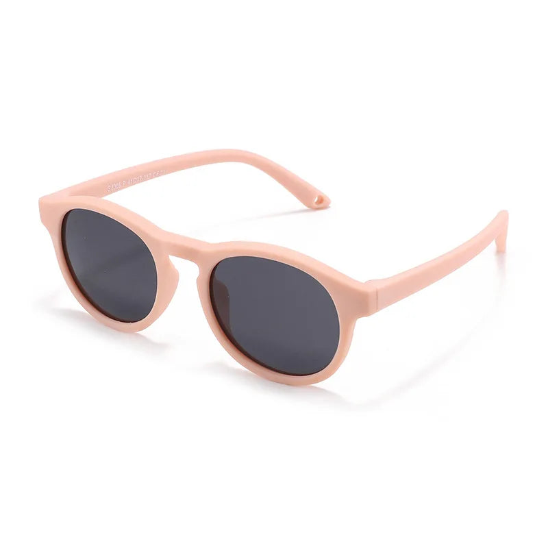 WarBlade Kids Round Polarized Sunglasses | Silicone Flexible Safety UV400 Baby Eyewear 0-3 Years