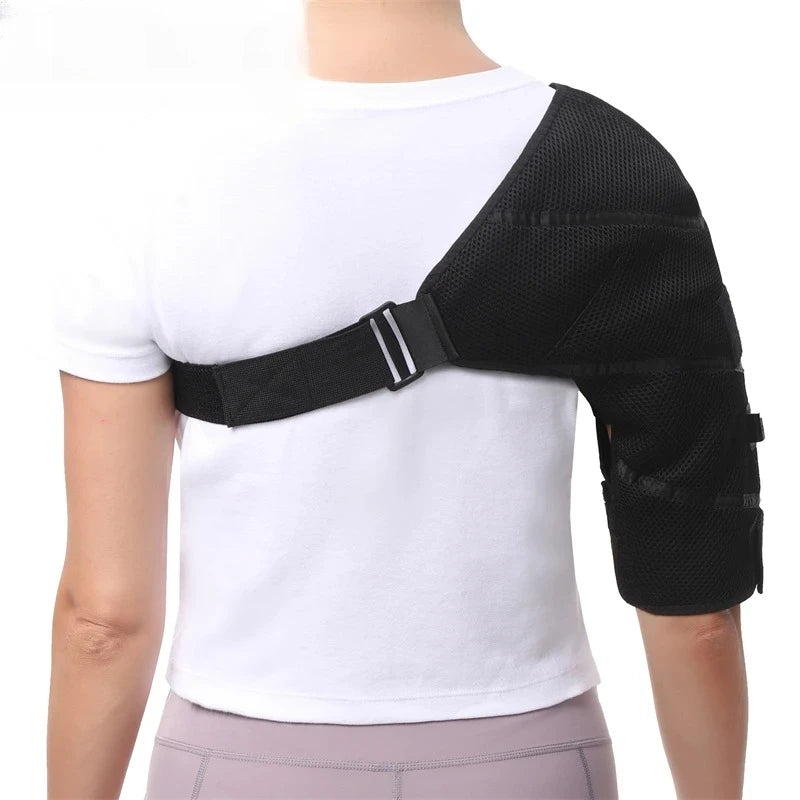 Electric Heated Shoulder Massage Pad – Vibration Wrap with 3 Modes for Fatigue & Joint Relief