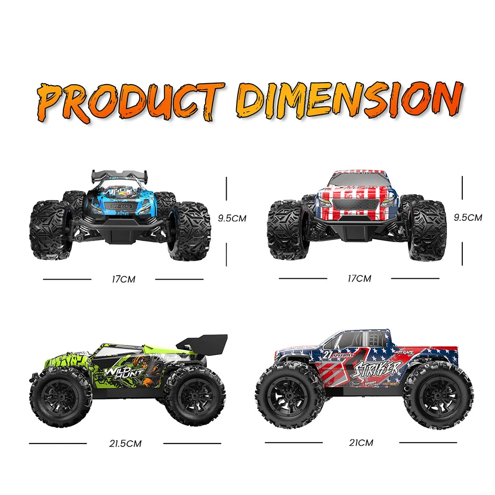 1:20 Scale 4WD RTR RC Monster Truck – High Speed Off-Road Climbing Drift Remote Control for Kids