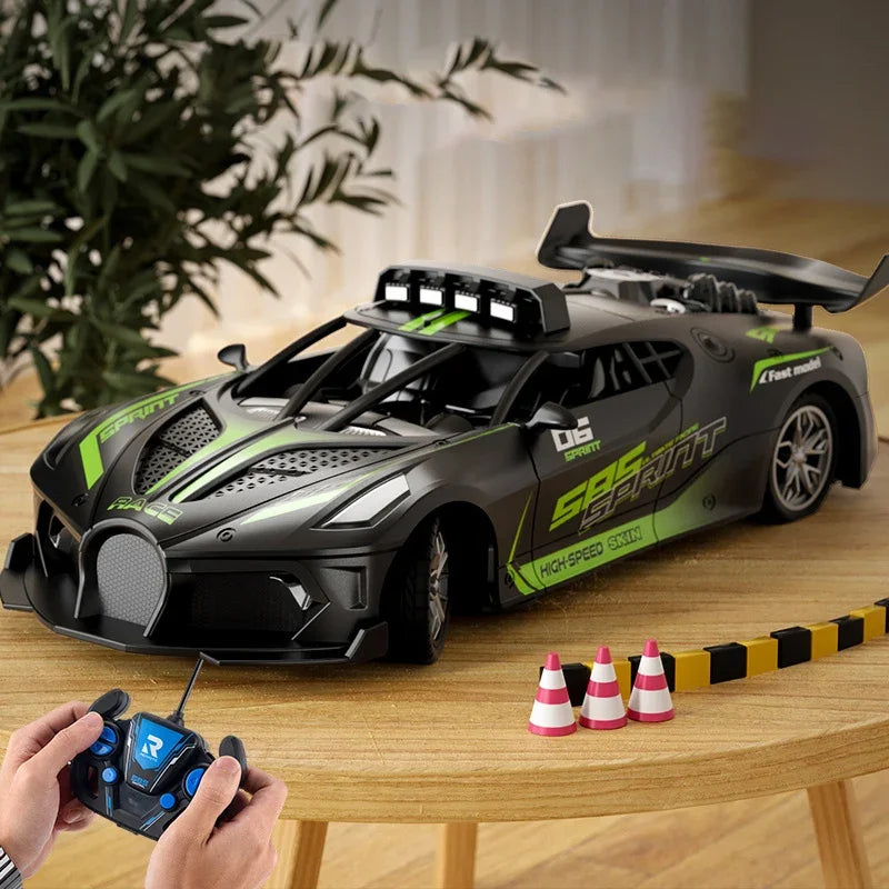 1/18 Scale RC High Speed Drift Sports Car – Remote Control Racing Model for Boys & Kids