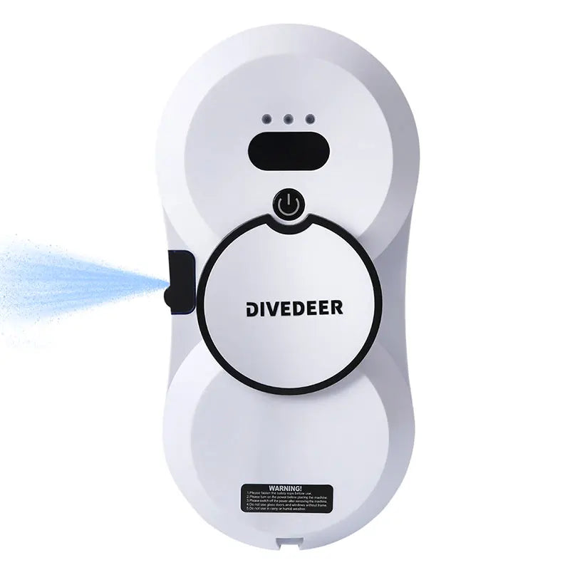 DIVEDEER Window Cleaning Robot – 5600PA Suction, Electric Spray & Fall Prevention Remote Cleaner