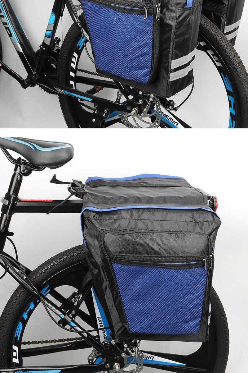 Waterproof Bicycle Rear Seat Bag — Double-Sided Reflective