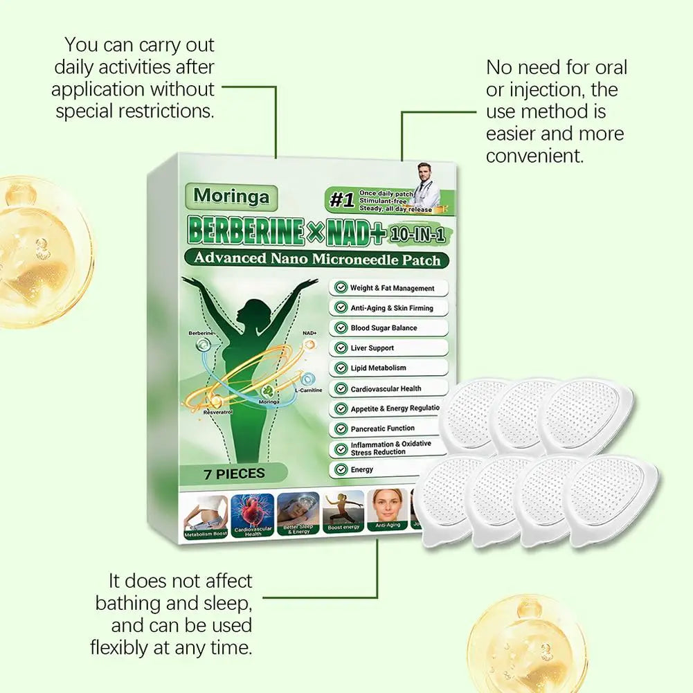 Nano Microneedle Body Patch – 7-Piece Skin Smoothing & Line Reducing Set