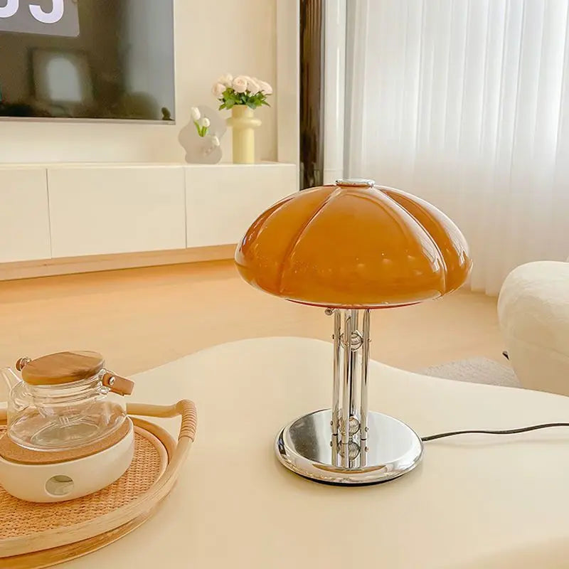 Mushroom Table Lamp – Warm White Button Control