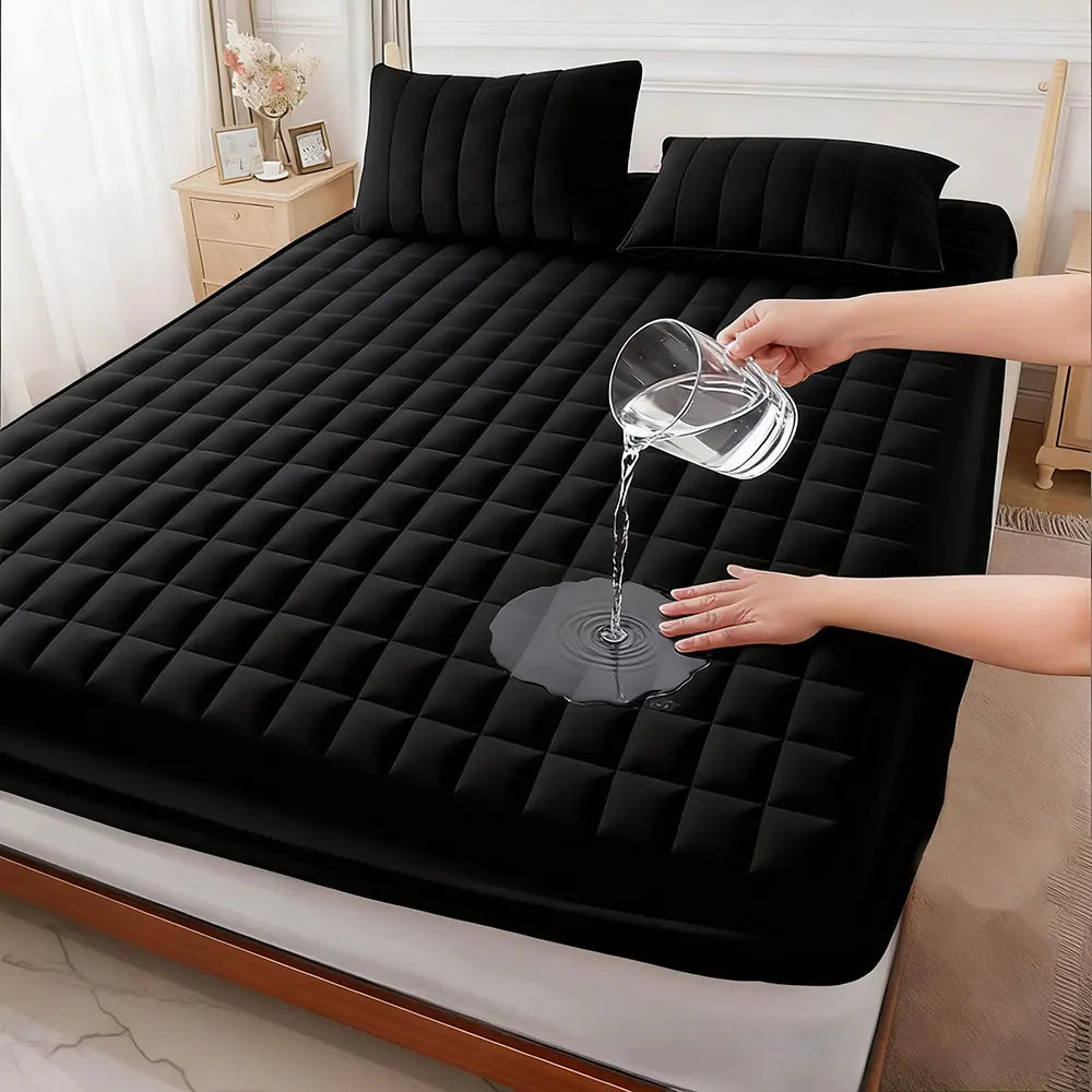 Waterproof Mattress Protector – All-Season Cooling, Breathable, Noiseless, Thickened Mattress Pad Cover