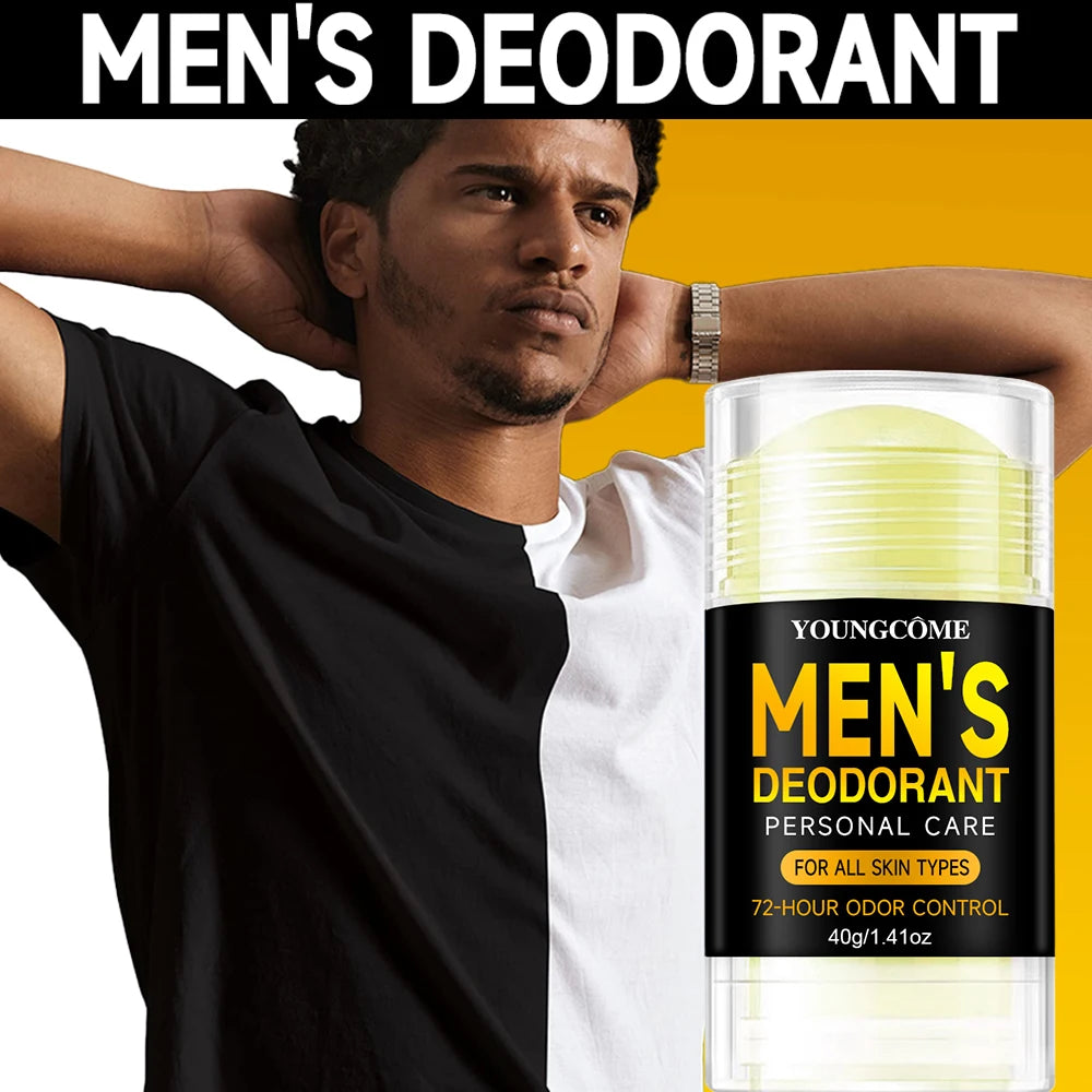 Men's Sandalwood Deodorant Stick – Anti-Sweat Long-Lasting Armpit Refresh