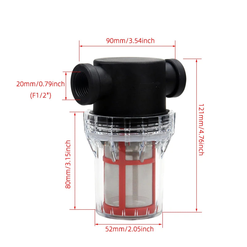 Garden Irrigation Water Pipe Filter — 1/2" to 1"