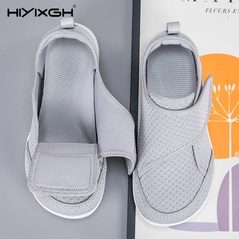 Adjustable Open-Toe Diabetic Shoes for Elderly