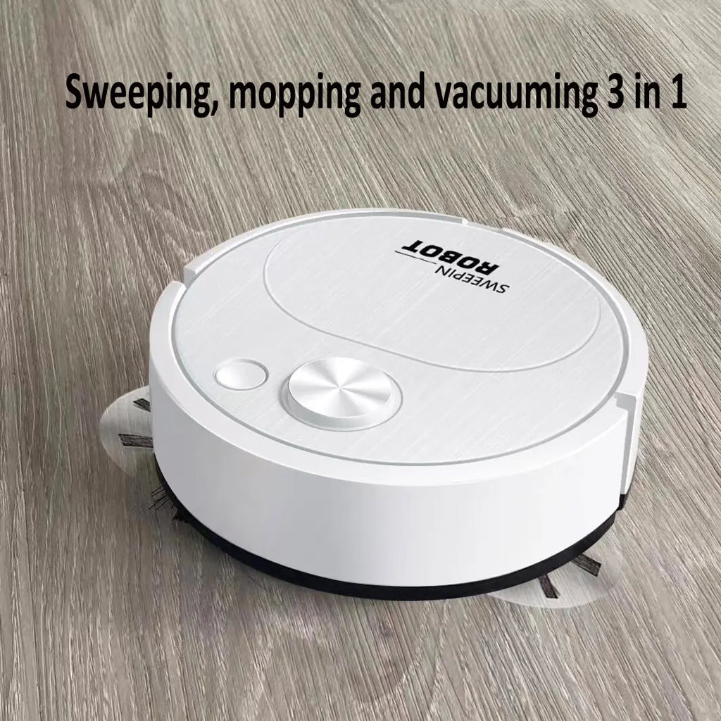 Mini Robot Vacuum Cleaner — 3-in-1 Sweep, Mop & Vacuum, 1500Pa, USB Charging, 20-Min Runtime