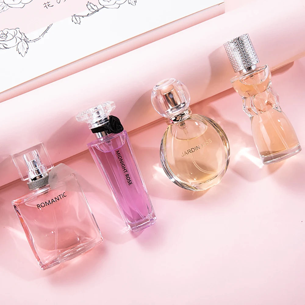 Women’s Floral Pheromone Fragrance Gift Box Set 105ml – 4-Piece Feminine Charm Spray Collection