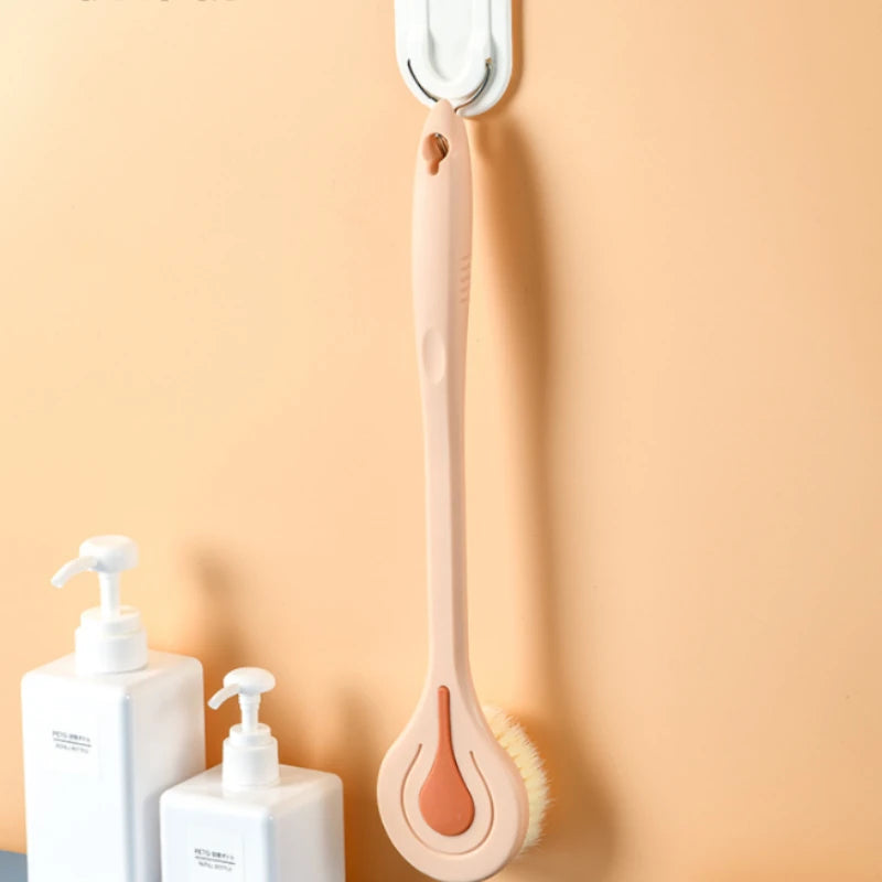 Extra Long Bath Brush with Soft Bristles – Back Scrubber Shower Massage Body Brush