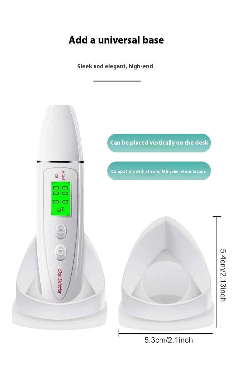 Digital Skin Moisture & Oil Analyzer – Platinum Probe Facial Water-Oil Balance Tester & Skin Diagnostic Device
