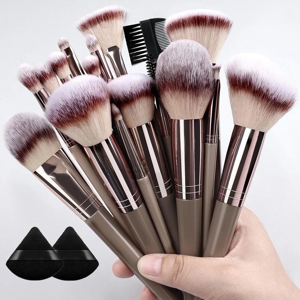 Super Soft Detail Makeup Brush Set — Blush, Highlighter, Foundation & Eyeshadow