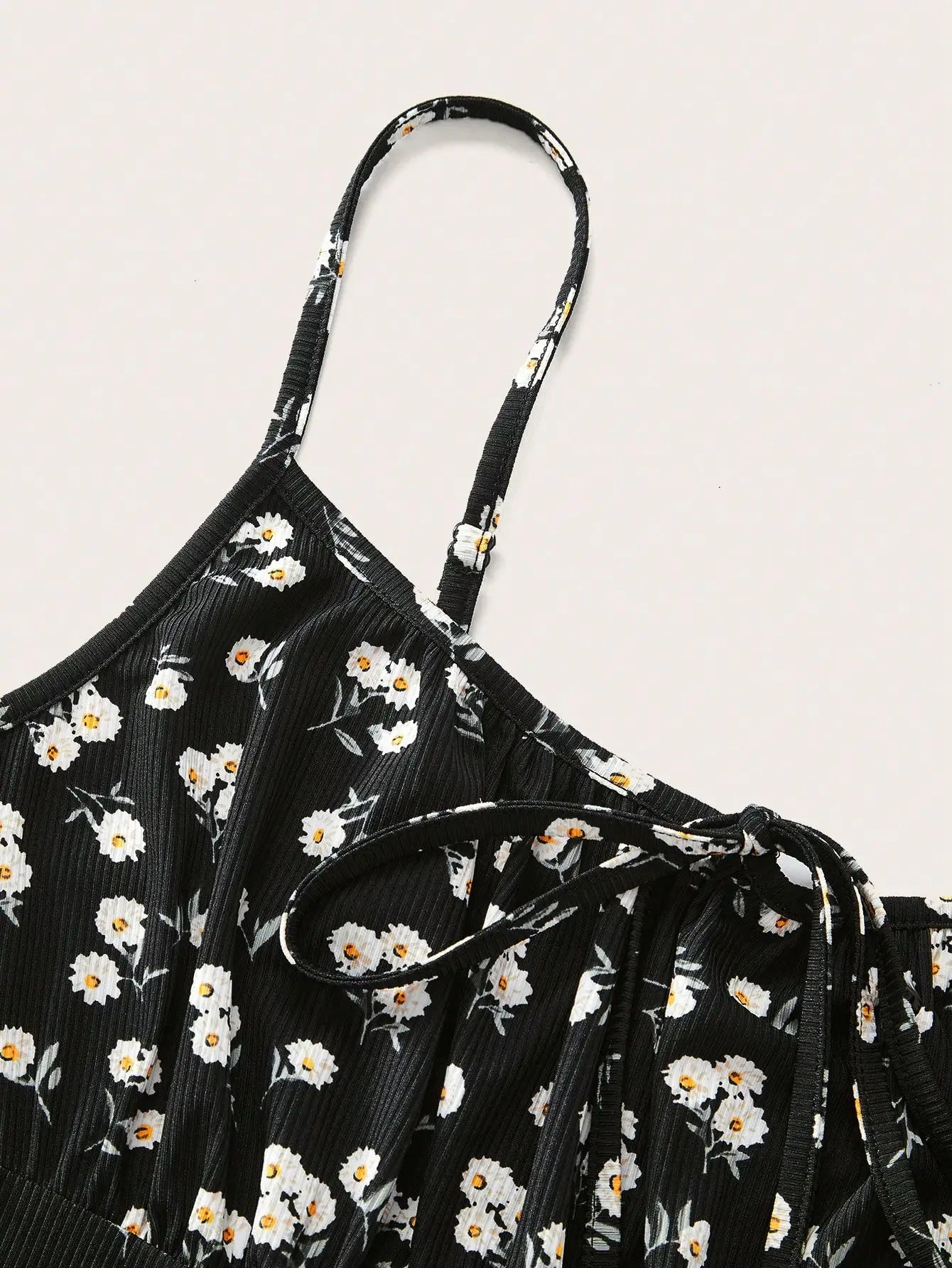 Women's Floral Elegant Sleeveless Thin Strap Camisole Dress – Casual Summer Dress