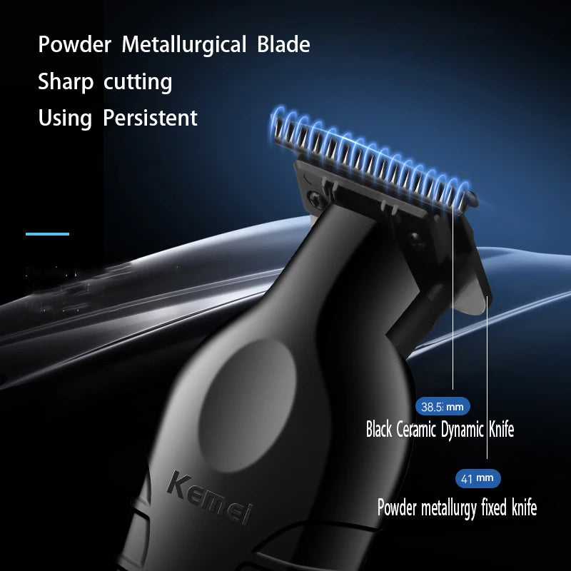 Kemei KM-2296 / KM-2299 / KM-1102 Professional Hair Clipper Kit – USB Rechargeable, 180-Min Runtime