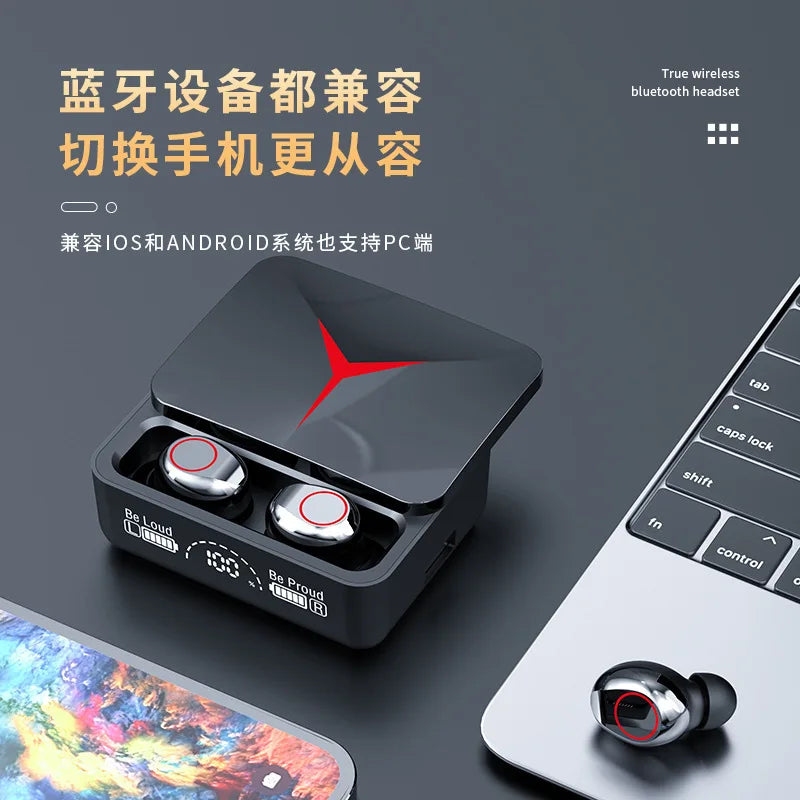 M90 Wireless TWS Bluetooth Earbuds — HIFI Gaming Headset with Mic