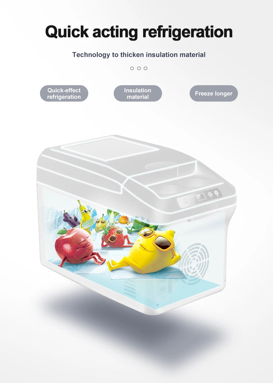 Yannice 15L Portable Mini Fridge — Home & Car Refrigerator with Digital Display & Super Cooling for Camping