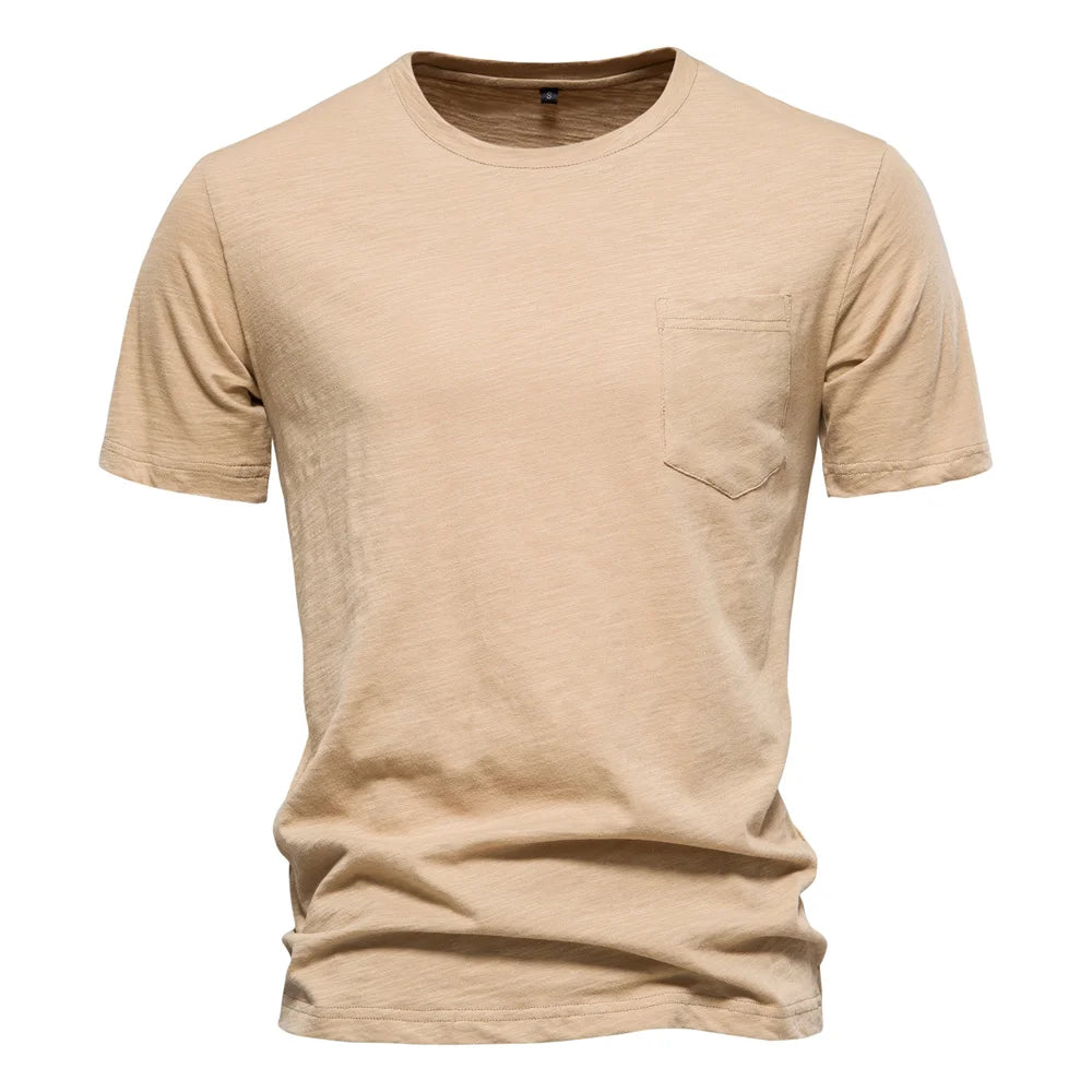 Men's 100% Cotton Soft O-Neck Short Sleeve Tee — Essential Everyday T-Shirt