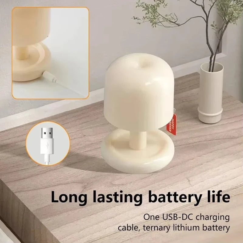 Sunset Night Light – Mini Mushroom-Style Table Lamp
