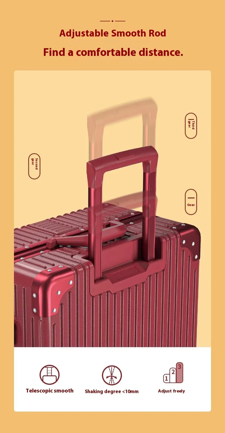 Lightweight ABS Rolling Suitcase Set — 20"/24"/28" Spinner Luggage Set