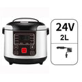 12V/24V Mini Car Rice Cooker 2L — Portable Truck Lunch Box Meal Heater & Food Steamer