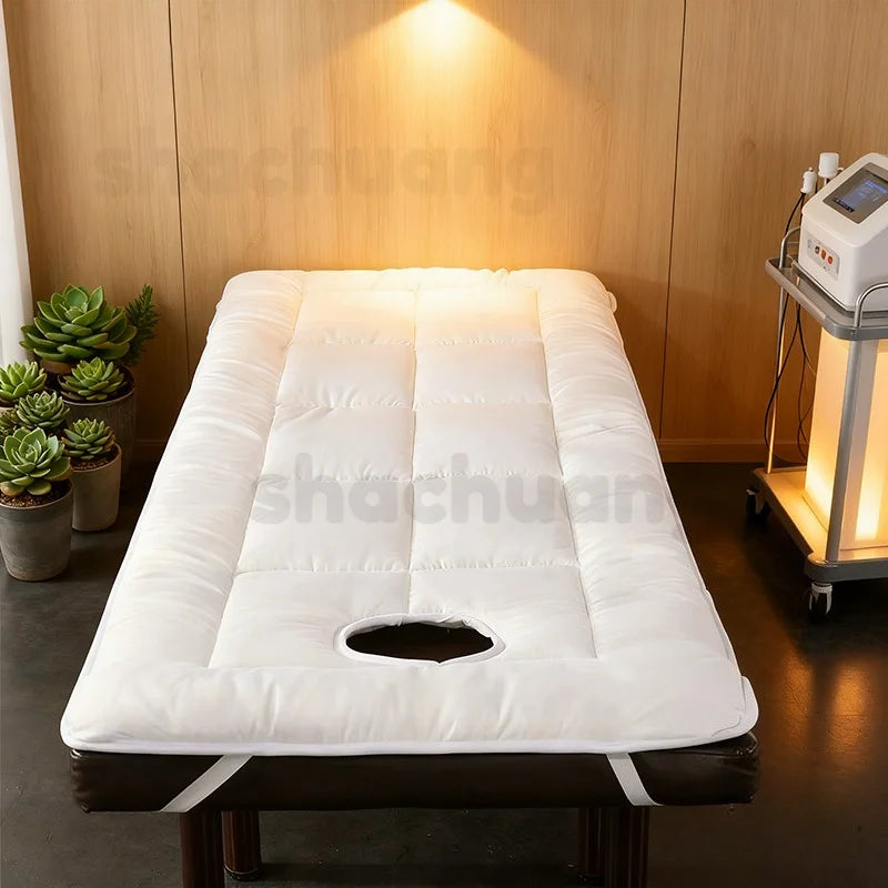 Professional SPA Massage Table Pad – Foldable Facial Bed Cushion with Elastic Bands