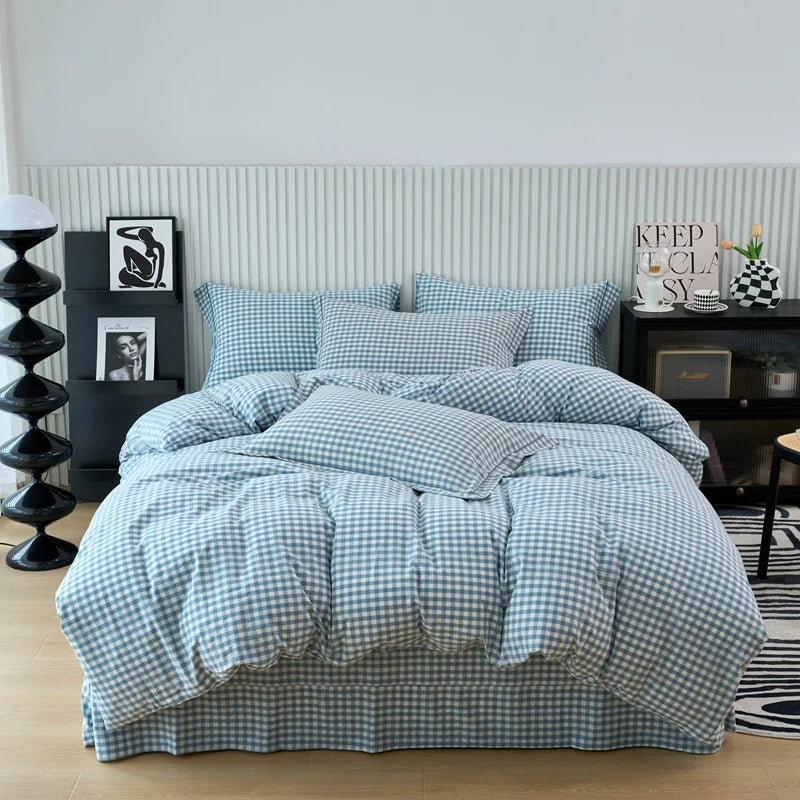 100% Cotton Plaid Duvet Cover | Classic Plaid Style, 160x210 to 220x240cm, Pillowcase Sold Separately