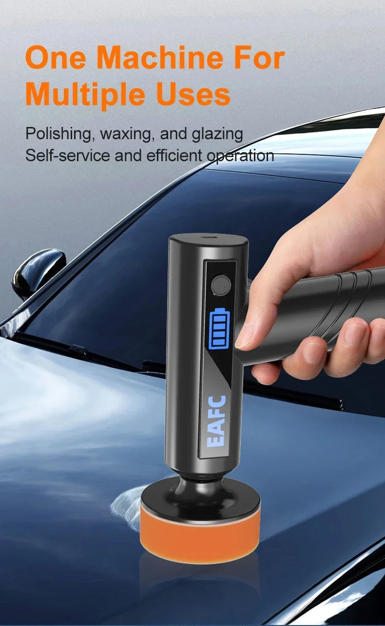 EAFC Cordless Car Polisher with 3-Inch Pads