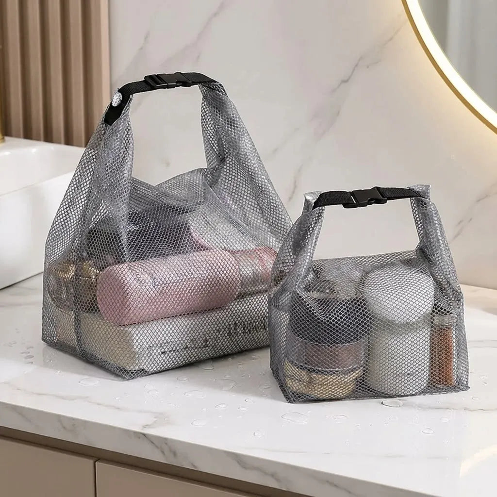 Clear Transparent Cosmetics Bag – Waterproof Travel Toiletry Pouch & Makeup Wash Bag for Women
