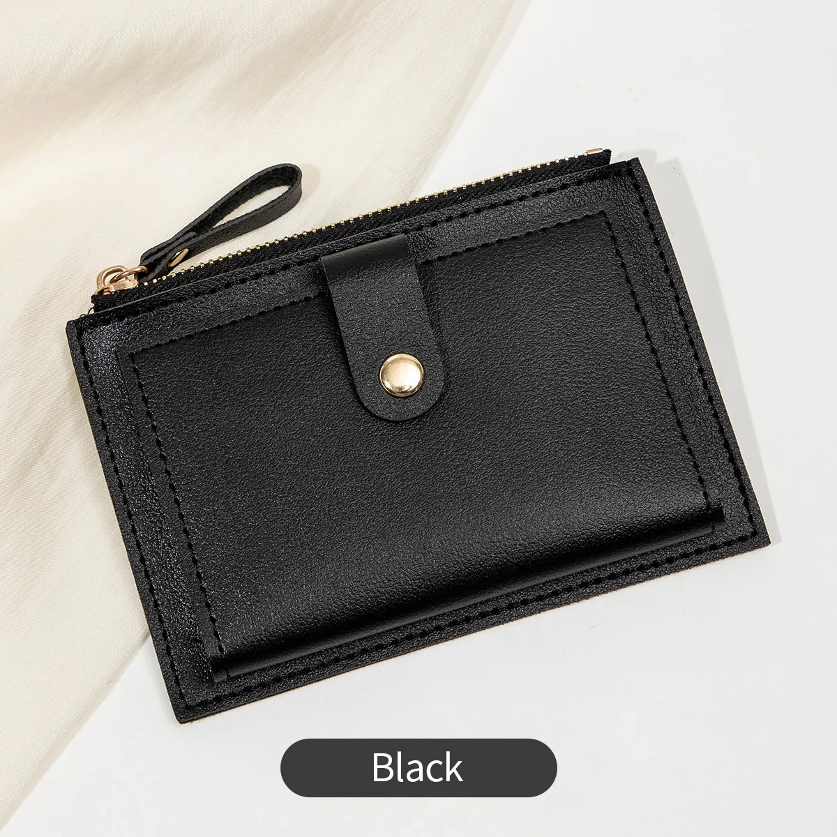 Minimalist Ultra-Thin PU Leather Women's Wallet – Short Zero Wallet & Credit Card Holder in 5 Colors