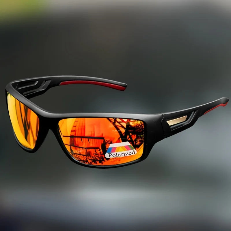 Sports Polarized Sunglasses | Camouflage Wraparound Frame UV400 for Driving & Fishing