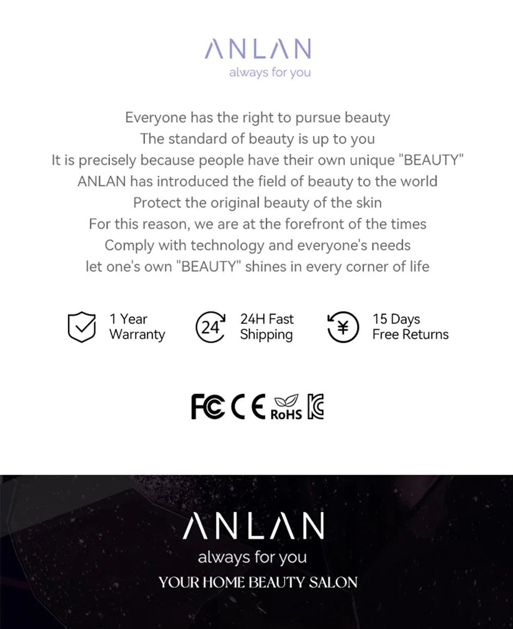 ANLAN Ultrasonic Skin Scrubber – 4-Mode Facial Pore Cleansing Spatula with Microcurrent Lifting