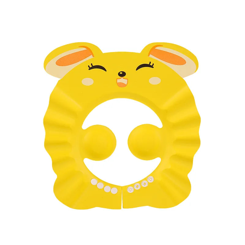Baby Shower Soft Cap — Adjustable Kids Hair Wash Hat with Ear Protection