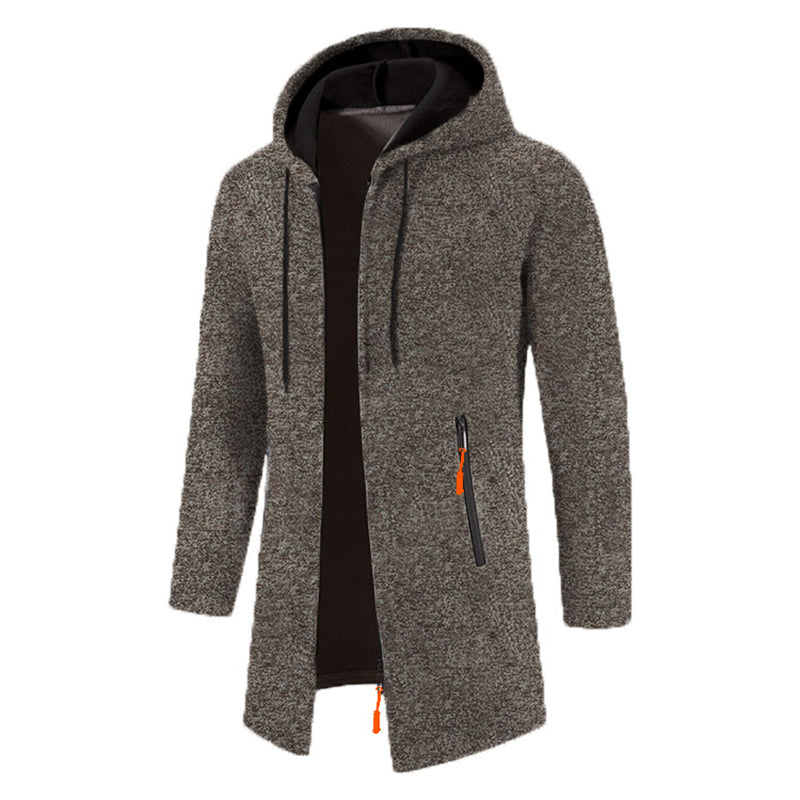 Men's Longline Zip-Up Hoodie