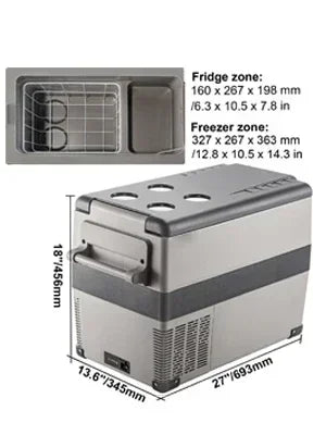SIHAO Car Refrigerator — 20L 22L 35L 45L 55L Portable Compressor Mini Fridge Freezer DC 110-240V for Camping & Ice Box