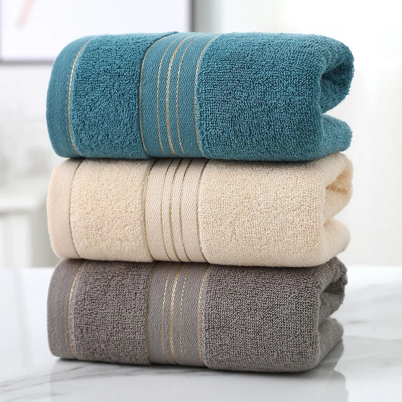Jacquard Cotton Face Towel – Soft, Absorbent & Skin-Friendly, 3 Colors
