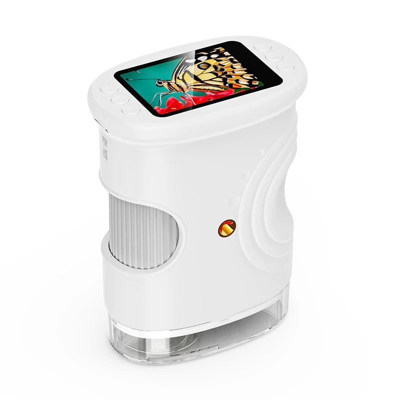 1000X Handheld Digital Microscope for Kids — 2" HD Screen, Rechargeable, Portable STEM Gift